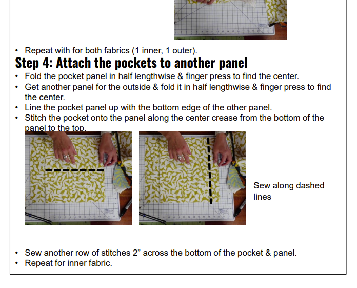 The Elliott Tote bag PDF sewing pattern