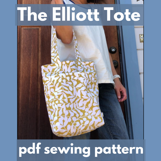 The Elliott Tote bag PDF sewing pattern