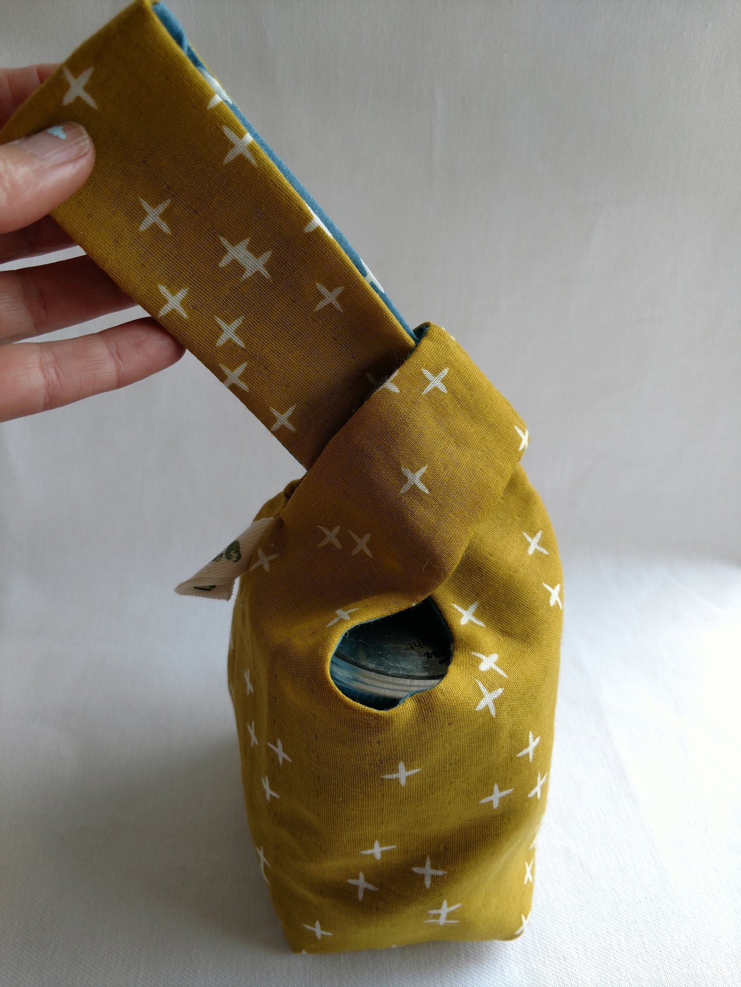 PDF sewing pattern. Knot bag. Knitting project bag!