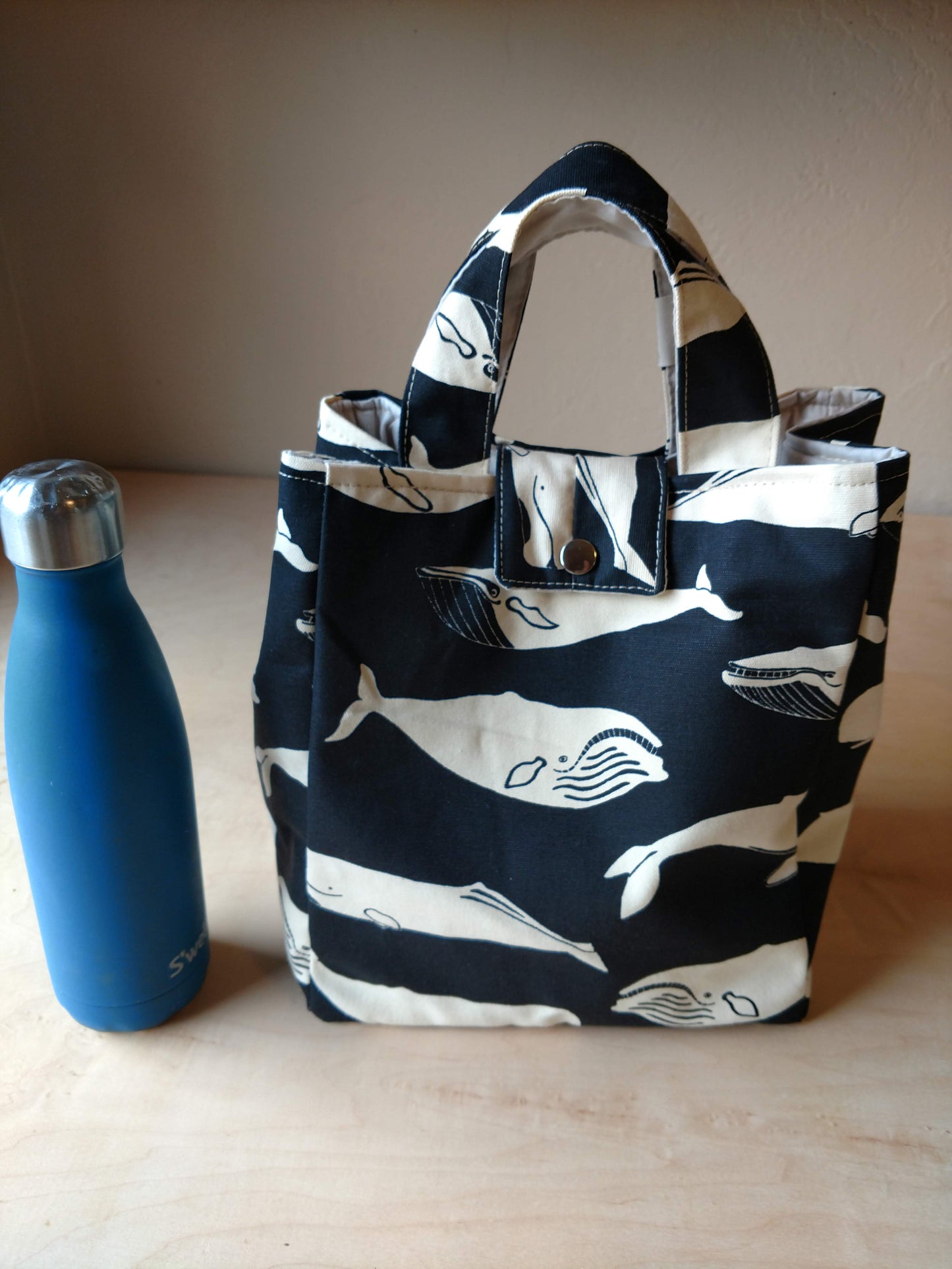 Beatrice bag lunch bag PDF sewing pattern. Zero waste sewing pattern!