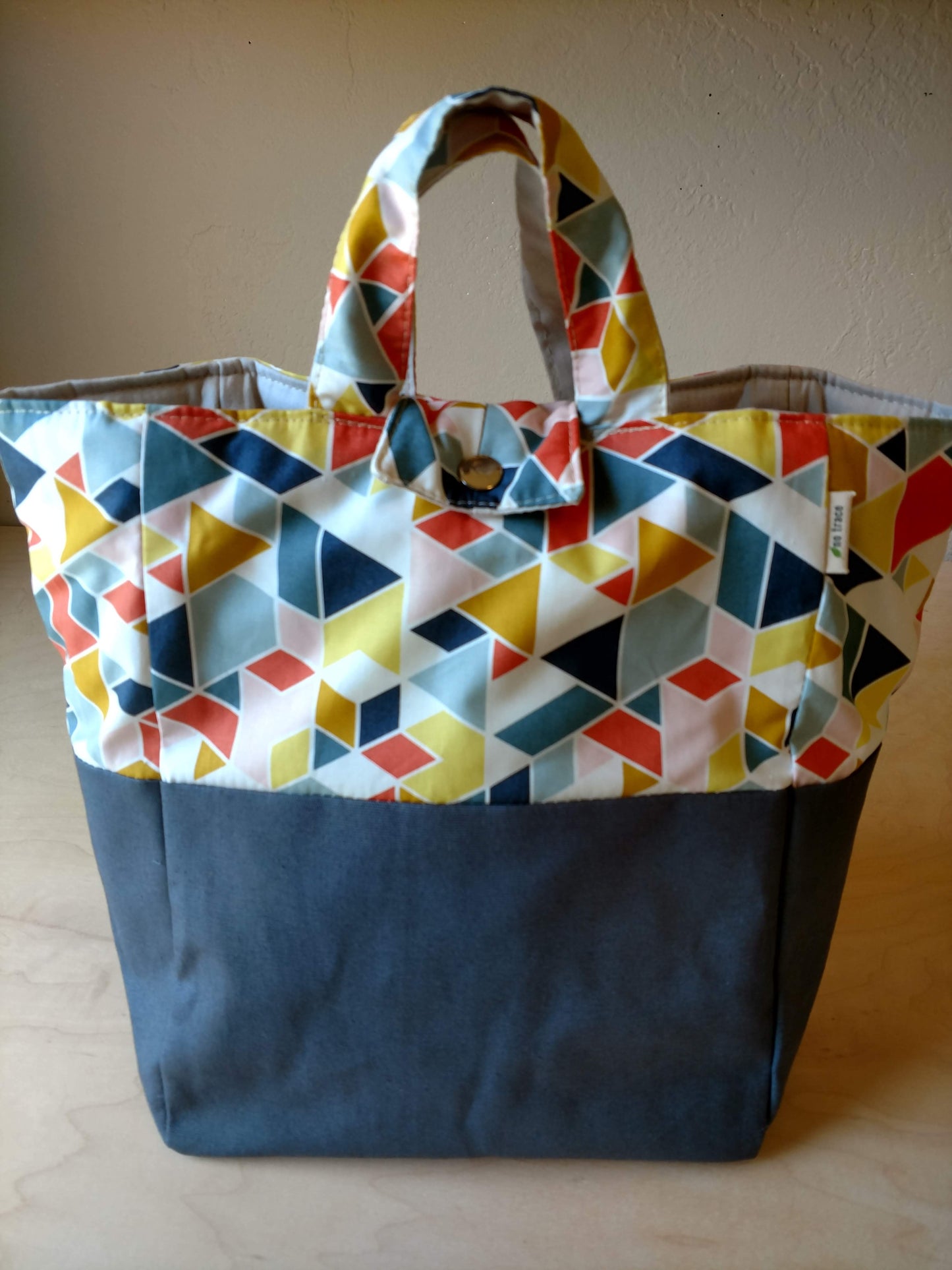 Beatrice bag lunch bag PDF sewing pattern. Zero waste sewing pattern!