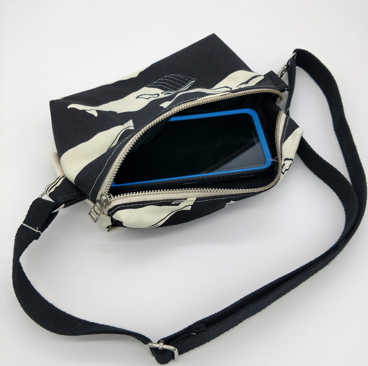PDF sewing pattern. Hip bag with zipper.