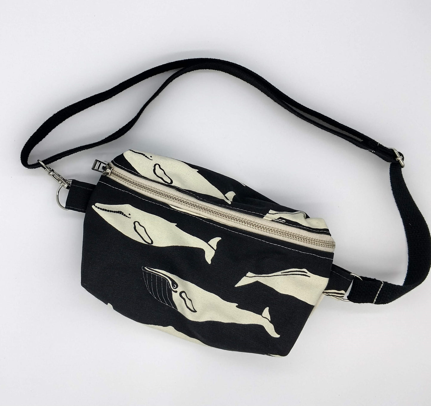 PDF sewing pattern. Hip bag with zipper.