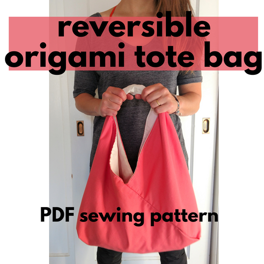 PDF sewing pattern. Origami bag. Beginner friendly!
