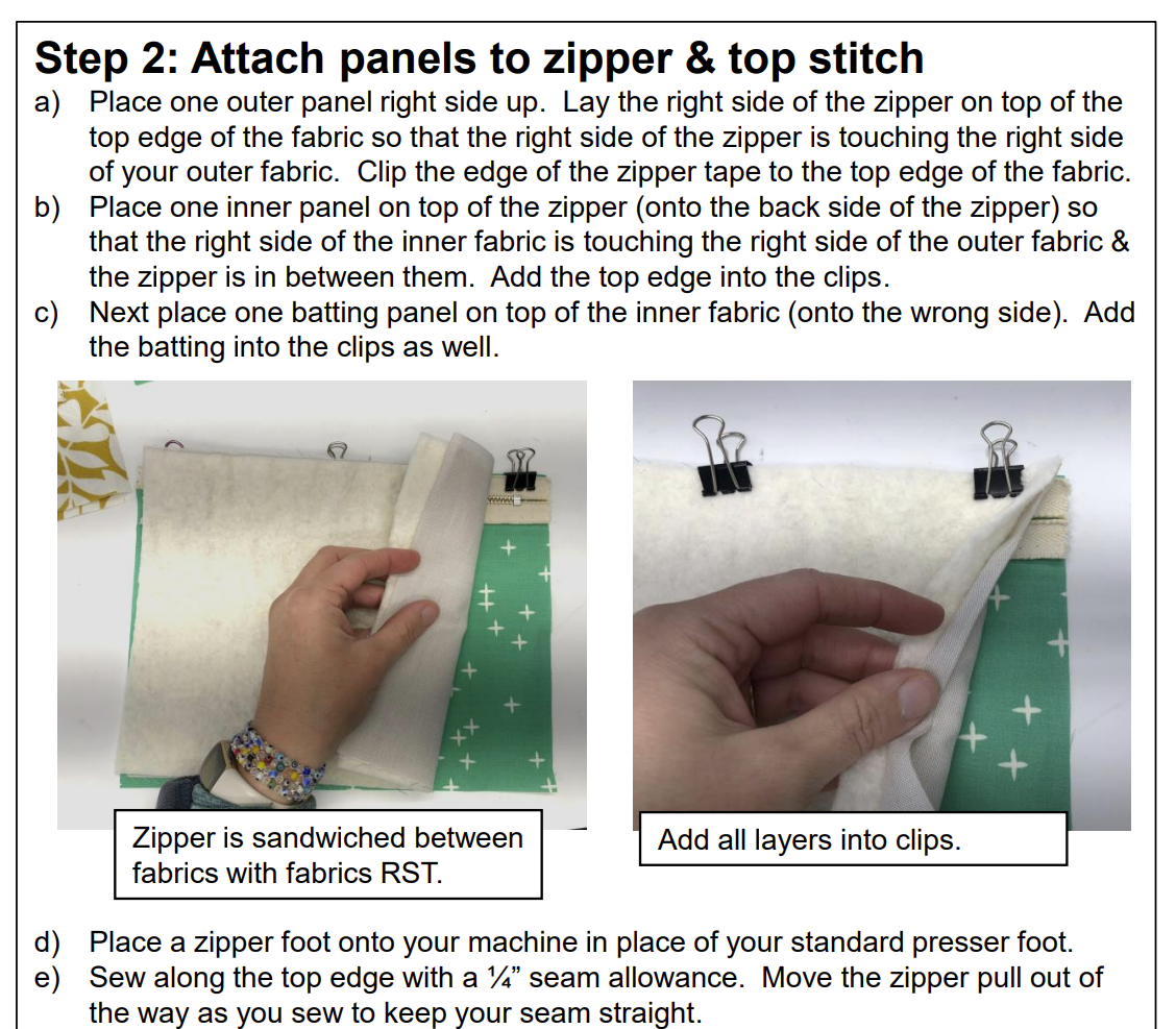 PDF sewing pattern - zipper pouches - 3 sizes!